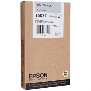 Epson Light Black T6037 - Cartucho de tinta de 220 ml